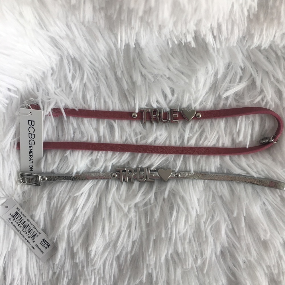 Lot of 2 BCBGENERATION true love bracelets